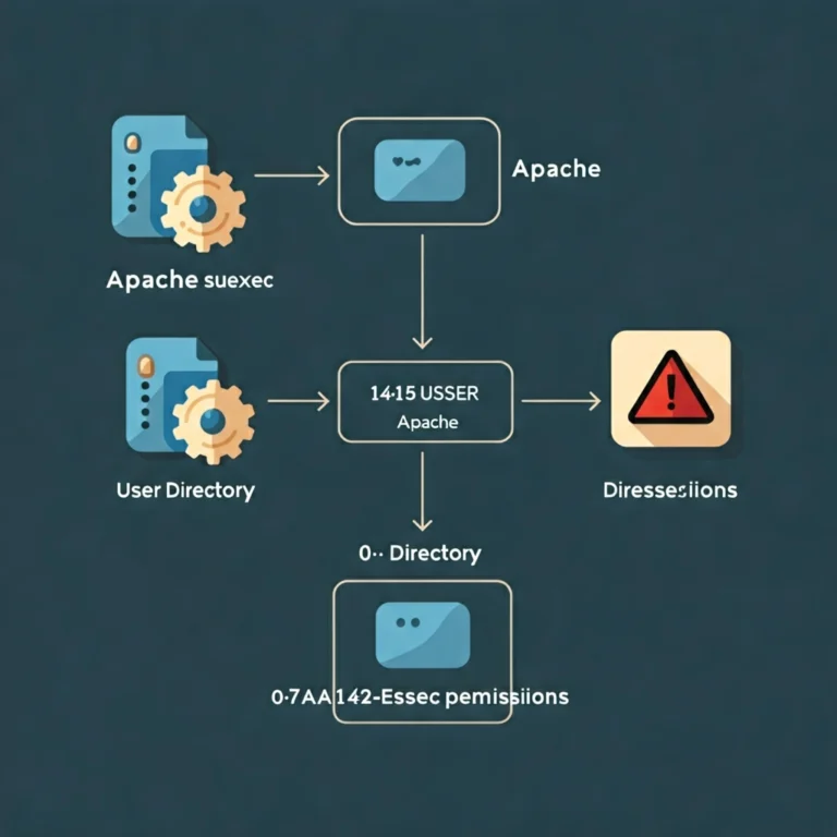 Read more about the article Apache’de suexec Kullanıcı Dizin Kısıtlaması Hatası ve Çözümü